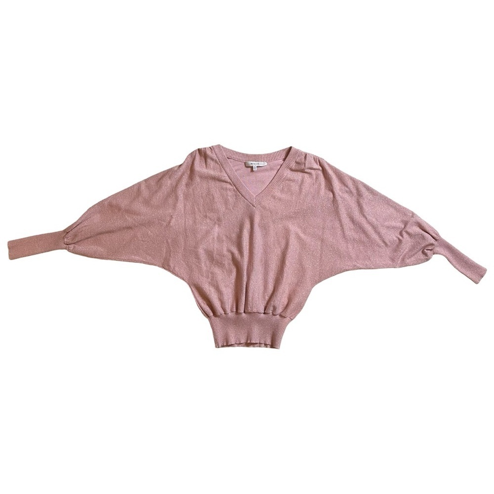 Milly Metallic V-Neck Dolman Top - Picture 3 of 9
